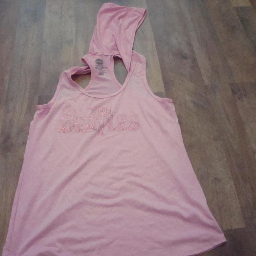 THE BEATLES PINK HOODIE WOMENS MEDIUM 2011 VINTAGE SHIRT 00S Y2K G7